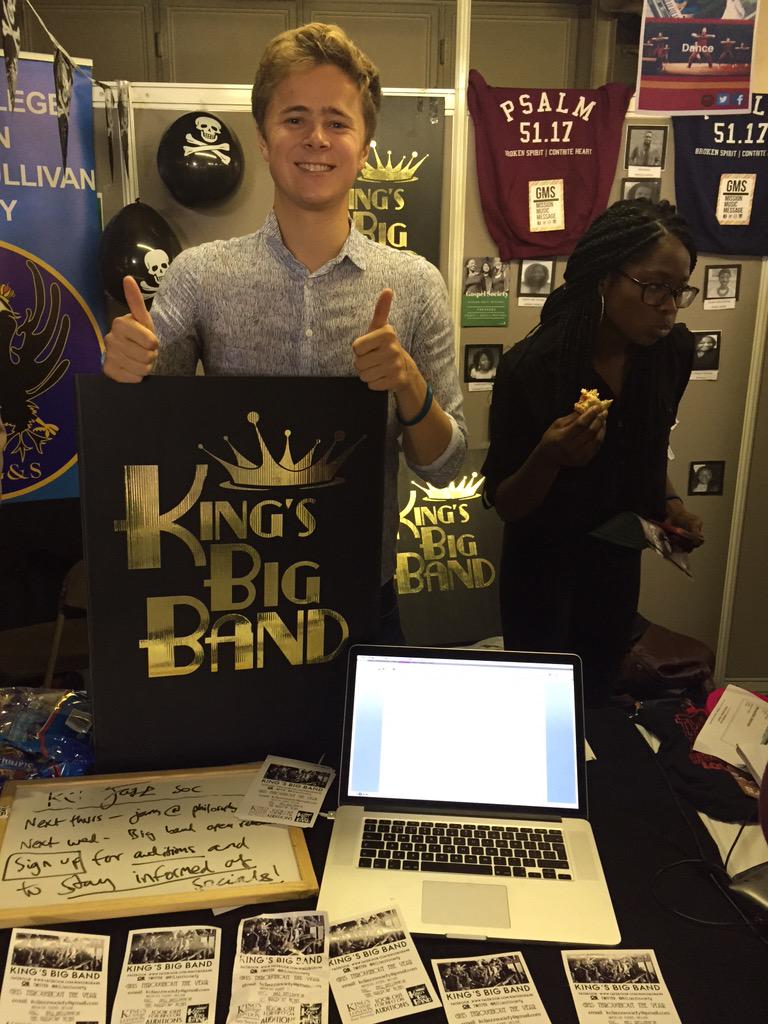 Freshers fair day 2! Come and say hi, find out info about auditions and upcoming chances to get involved 😊🎷