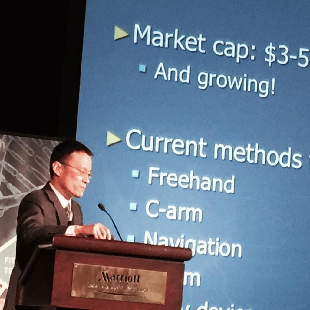 frankschnurjr's tweet photo. Dr. David Chang talking about his alternative to C-arm at #htvnc #nass #aaos #investors #startup #entrepreneur http://t.co/XpB0sRJTUk