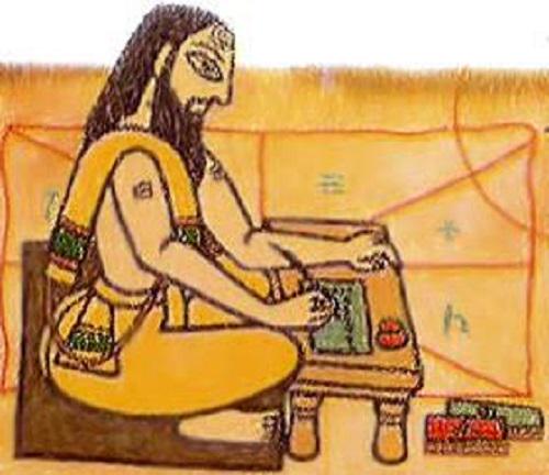 IndiaHistorypic's tweet photo. 4th century B.C :: Panini , Master of Sanskrit Language .He was Author of Sanskrit Text  Aṣṭādhyāyī http://t.co/TxuMGC6WbW