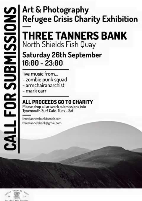 GatesheadCofS's tweet photo. Art &amp; Photography #refugeecrisis Charity Exhibition next Saturday... http://t.co/WviLUugNwf