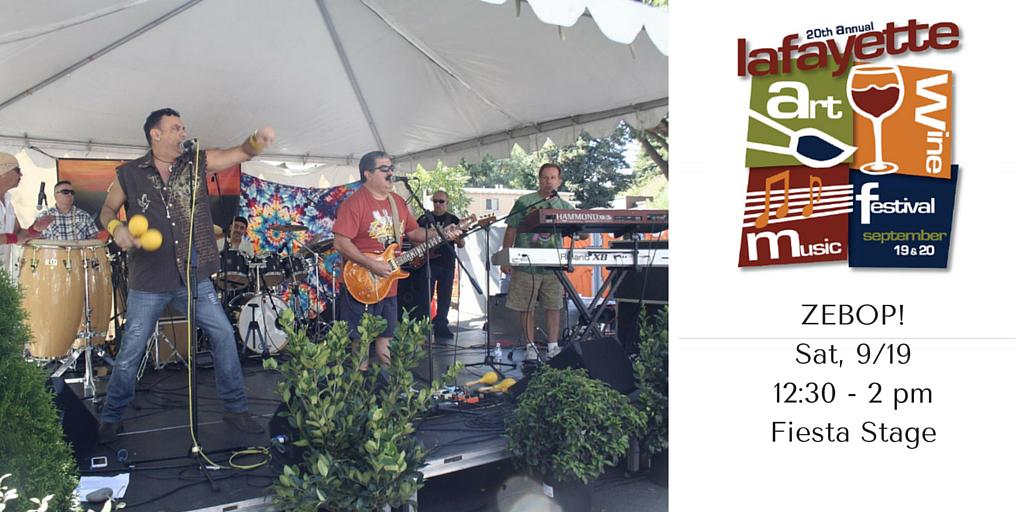 friendlychamber's tweet photo. β« #ZEBOP! rocks #Santana @ #LafayetteFestival on Sat 9/19, 12:30-2pm http://t.co/fhcmCpf6th @zebop2005 http://t.co/qAPjURN6C6