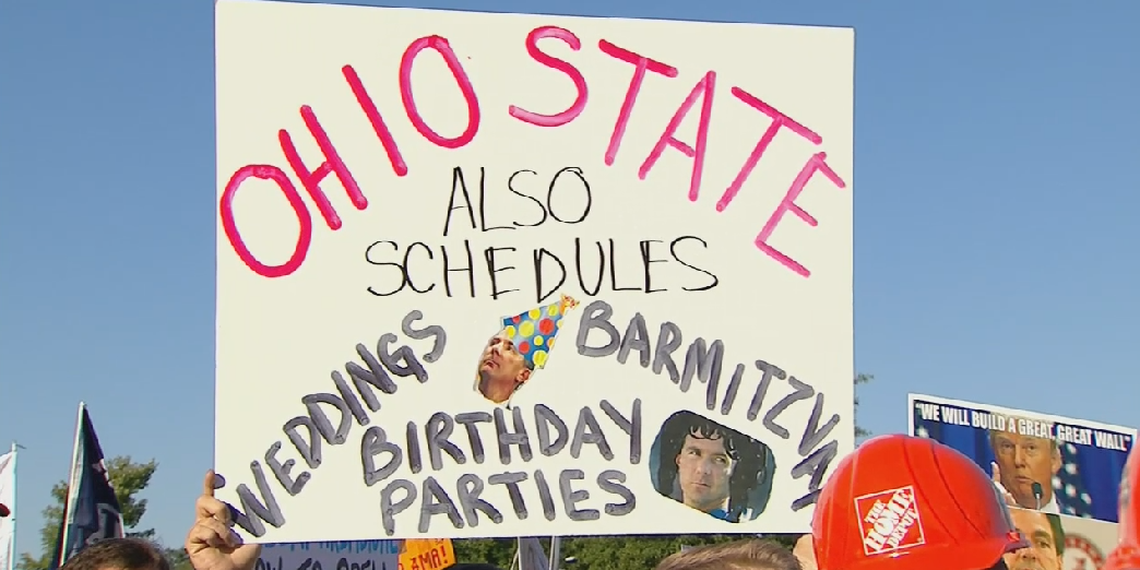 CollegeGameDay's tweet photo. We're not into free advertising, but if you're currently in the market... http://t.co/M5rFg66eHd