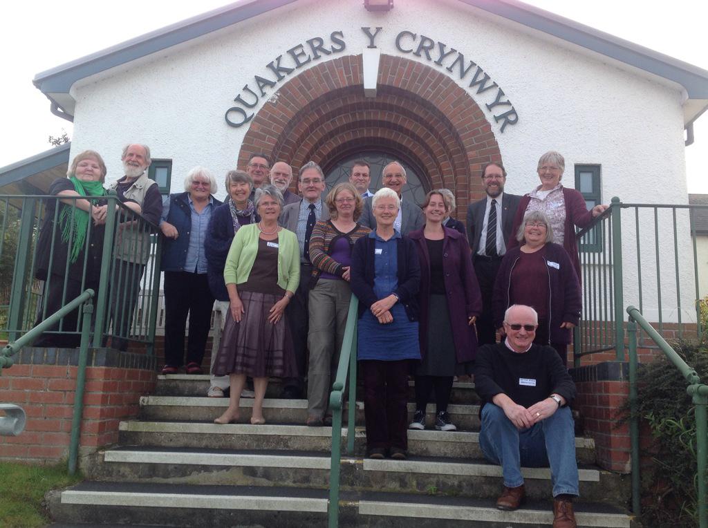Quakers after a wonderful, vibrant and gathered Meeting of Friends in Wales.