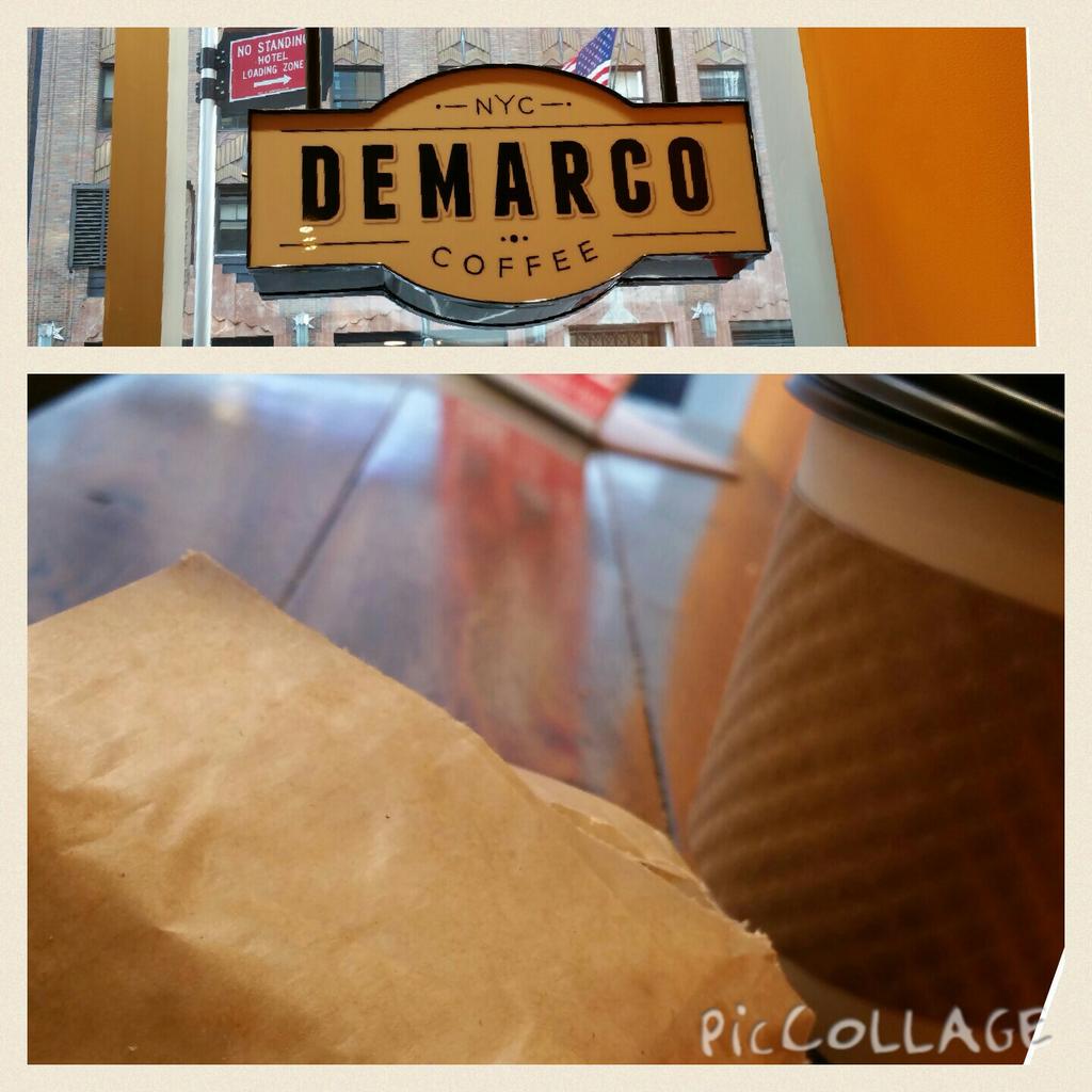 iamsherrymay's tweet photo. Starting the day off #DemarcoCoffeeNYC http://t.co/LS3vVd10xr