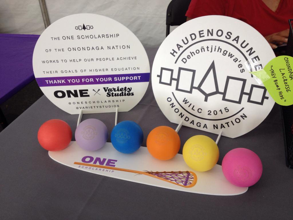 onescholarship's tweet photo. Come say hi at Tsha'Hoñ'noñyeñ'dakhwa' today for the #WILC2015 ! http://t.co/NfCsXPKNri