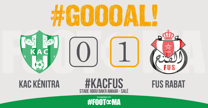 FOOTOMA's tweet photo. 36' ⚽ #GOOOAL Le FUS ouvre le score ! #KACFUS
_____
#CoupeDuTrône | #KAC 0-1 #FUS http://t.co/ZZuiamQ2iv