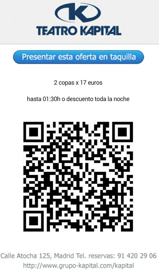 _LISTASKAPITAL_'s tweet image. TEATRO KAPITAL
Sábado 19 sep.
2x17€ hasta la 1:30
Reservados con botella 100€
LISTAS JORGE NEILA
663355609