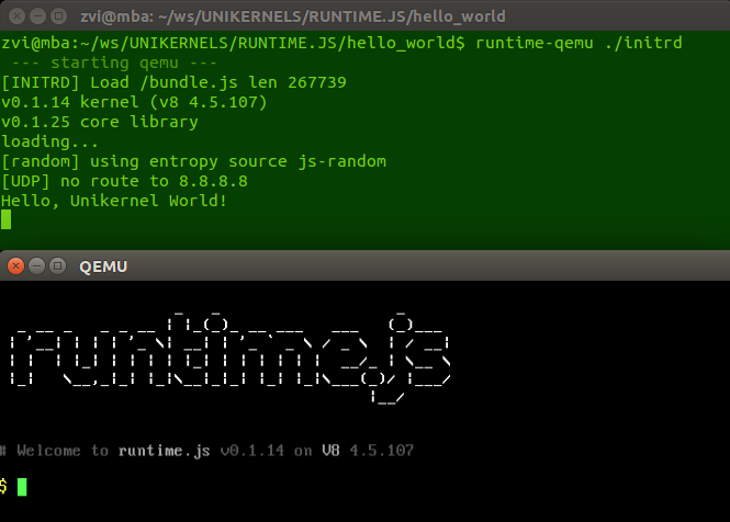 nivertech's tweet photo. #RuntimejS is the easiest way to start with #unikernels (after #OSv & #rumprun).
Its b/c it reuses npm & browserify. http://t.co/wnTuGtORGz