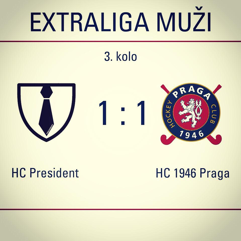 hc1946praga's tweet photo. #hcpresident 1 - 1 #hc1946praga #extraligaph #pozemnihokej http://t.co/3y8wMkyqfK