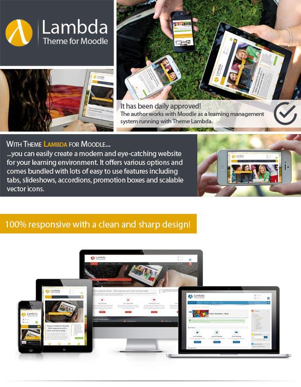 medosadvert's tweet image. Theme Lambda for #Moodle – 100% r#esponsive with a clean and #sharpdesign
ow.ly/Sn824