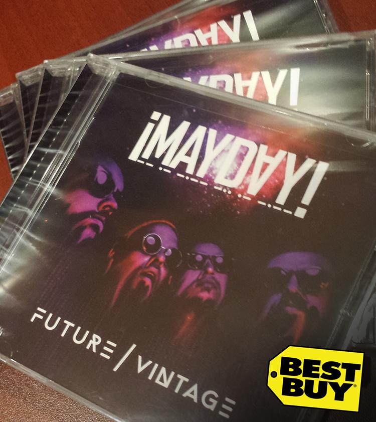 StrangeMusicInc's tweet photo. #FutureVintage on shelves at @BestBuy now! Grab a copy this weekend &amp; experience @MAYDAYMUSIC's best work yet!! http://t.co/rJ9cBFDf9J