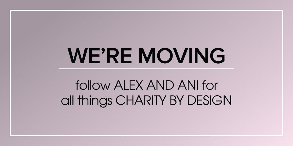 CHARITYBYDESIGN's tweet image. We want to make it easier for our fans by giving you one place to stay up to date. We're moving as of 9/30!