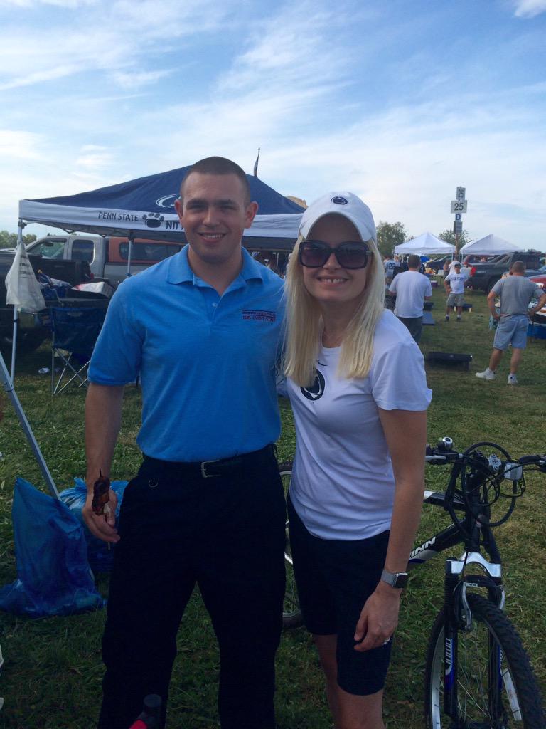 MrsPenricePHS's tweet photo. Another successful PHS Alumni...look who I found working at the stadium...We are Penn State! http://t.co/N1ZmskSjN7