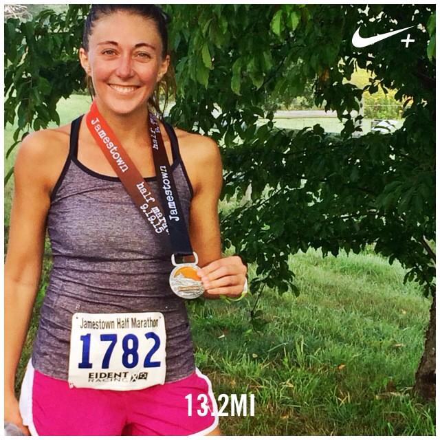 JackleyV's tweet photo. Half marathon #10 So happy to be out there! #running #halfmarathon #training @active @eidentracing @NikeRunning http://t.co/Vp8ojAQB5z