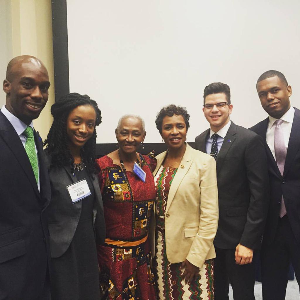 HunterUSG's tweet image. An amazing time today at the #CBCFALC15 with the honorable @YvetteClarke and #CUNY trustee Una Clarke.