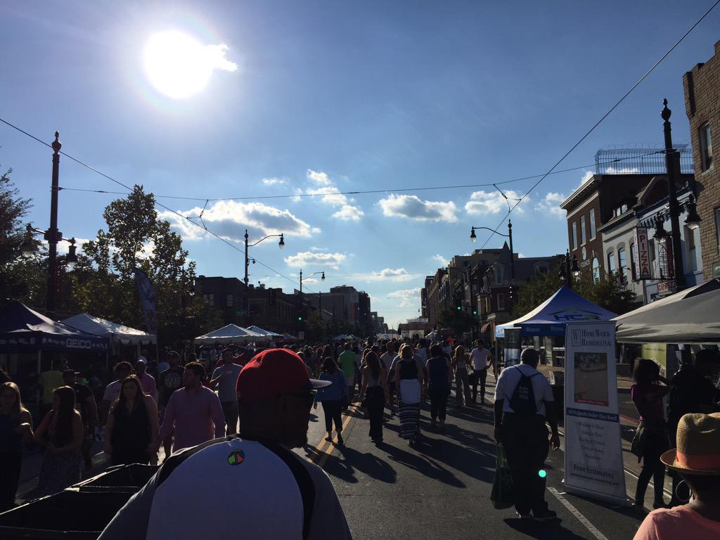 Enjoying a beautiful day at the H Street #Festival #hstreet #hyattplace #dc