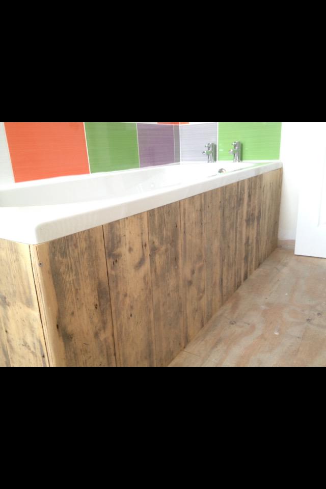 tbjandp's tweet photo. Bath panel made from old reclaimed floorboards to match landing feature wall. #sheffieldissuper #bathpanel #joiner http://t.co/3TUCyQeqzP
