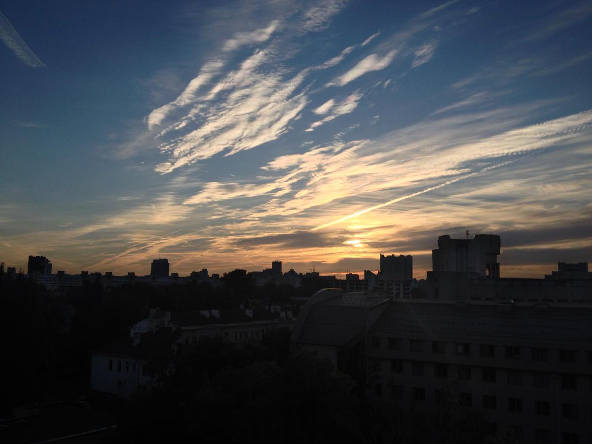 Просто вечернее небо в Минске