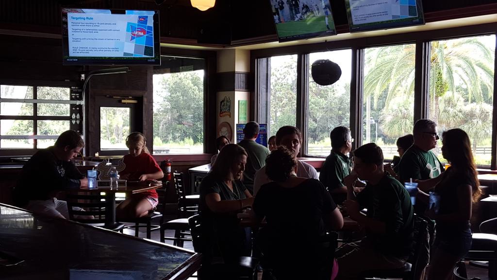 USFFootball's tweet photo. #BullsNation RT @GeorgeMcNeilly: Growing crowd today for @USFFootball Orlando Viewing Party.Come see us @McFaddens360 http://t.co/VCubNp47wO
