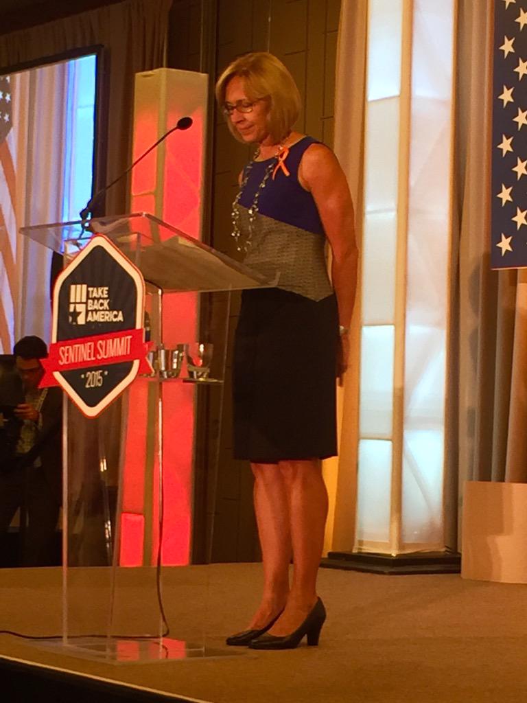 TerriGreenUSA's tweet photo. @russvought introducing @1stbornAmerican for the opening prayer at the #SentinelSummit2015 http://t.co/48PyEE2EjU