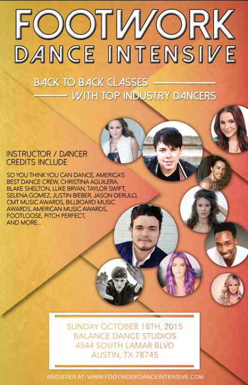 TheRealFootwork's tweet photo. FOOTWORK DANCE INTENSIVE
Two weeks left! Register before Oct 3rd. http://t.co/oinEAC98HX http://t.co/U1rOkOkqVJ