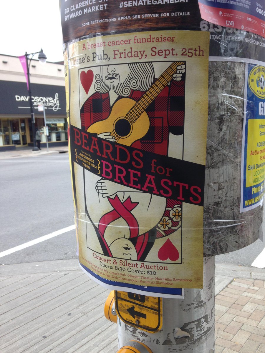 jasper_bridge's tweet photo. Heading to @CityFolkFest? Take a selfie with this poster and #beardsforbreasts to win tickets to the show @irenespub http://t.co/sQ8cuf9dxk
