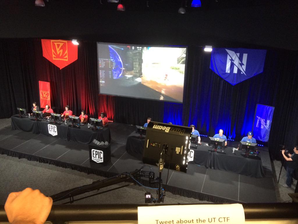 michaeleverett's tweet image. Watching Epic's first UT CTF tournament @utgame #utctf