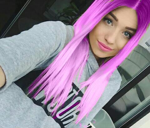 Heni_1234's tweet photo. @BibisBeauty  mit lila Haare💜 http://t.co/Xn5VBUUKrV