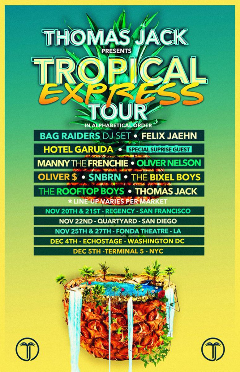TheEDMNetwork's tweet photo. .@ThomasJackMusic announces Tropical Express Tour http://t.co/asprR89nsW http://t.co/VUWVYpsXuy
