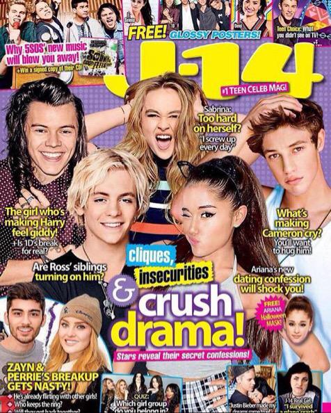 @ArianaGrande en la portada de la revista J-14