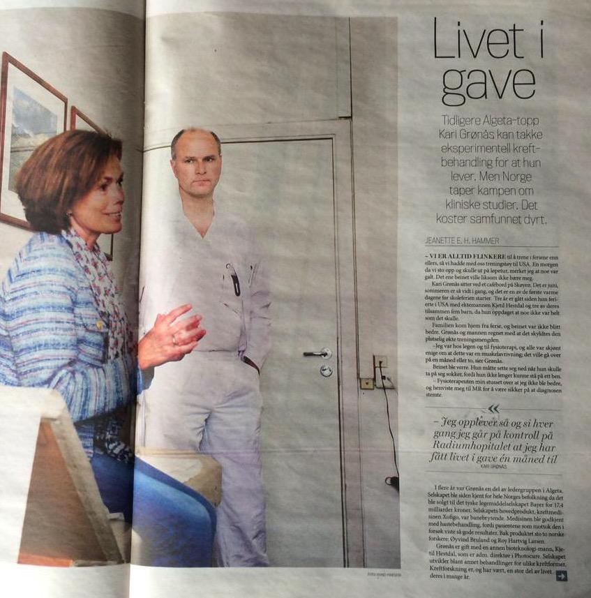 Ny kreftbehandling redder liv. Flotte Kari Grønås er farmasøyt, legemiddelutvikler og kreftrammet. Verd å lytte til!