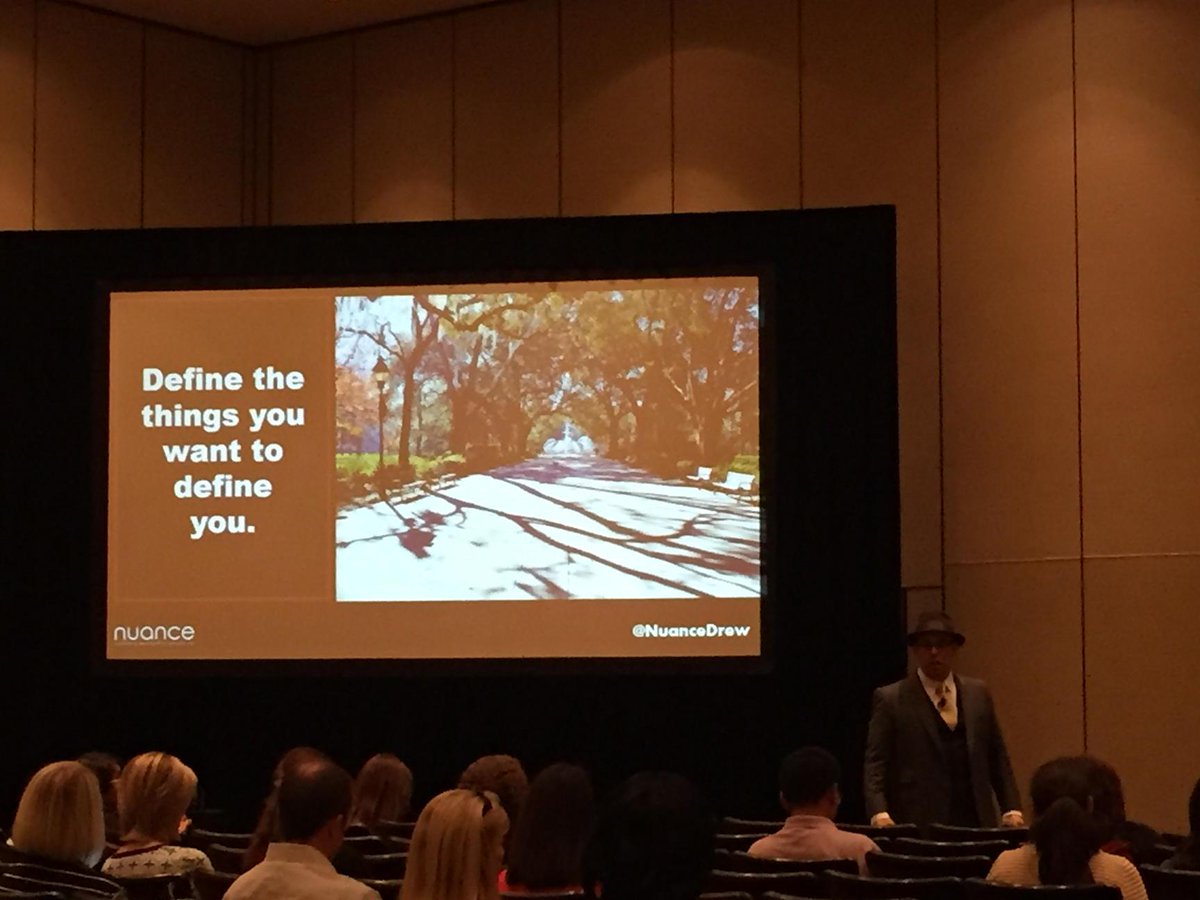 KateAugerCamp's tweet photo. When was the last time you defined the values you stand for? @NuanceDrew #ssatb15 http://t.co/KuPgSr15b2