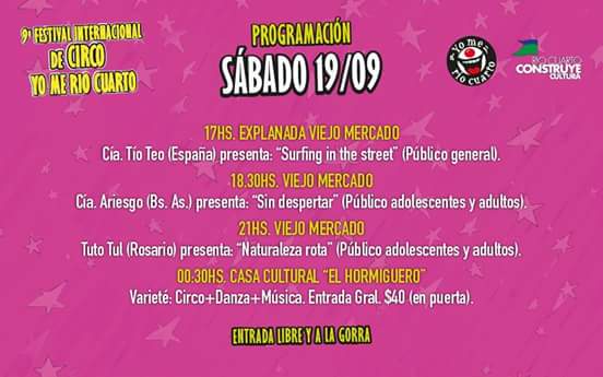 matiaszamanillo's tweet photo. Continúa el 9° festival de circo @yomeriocuarto !!! Entrada libre y a la gorra. @muni_riocuarto http://t.co/baJuuyKF4C