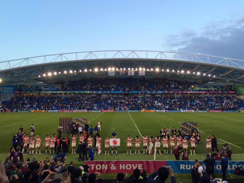 We've made it. #JapanWay #RWC2015