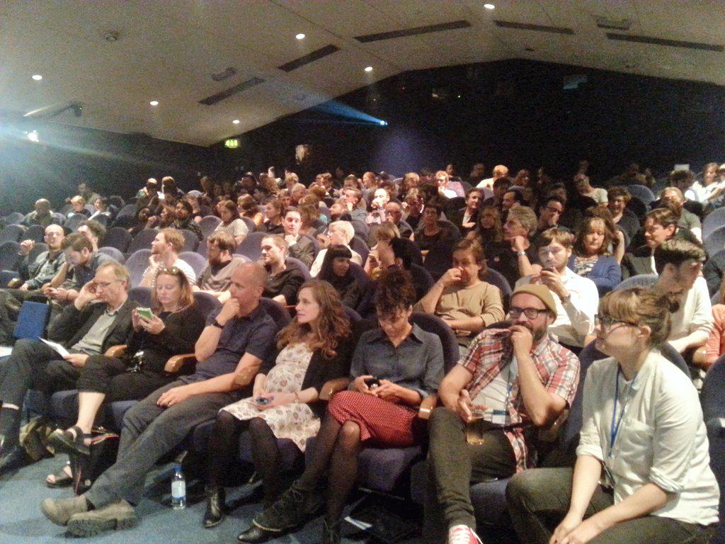EncountersSFF's tweet photo. Great turnout of filmmakers for our awards ceremony right now! #Encounters21 http://t.co/pIRHQZy962