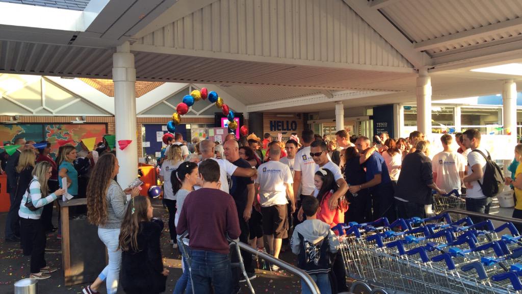 justinpkline's tweet photo. Awesome reception at Tower Park @AndyHossack1972 @andycruttenden Tesco at its best for @Julias_House @TescoMedia http://t.co/MkYkk0Wx7u
