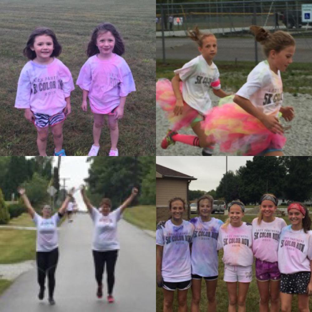 adam_morelock's tweet photo. Everyone's young at the Lady Panther Color Run. http://t.co/WzAZnDyx43