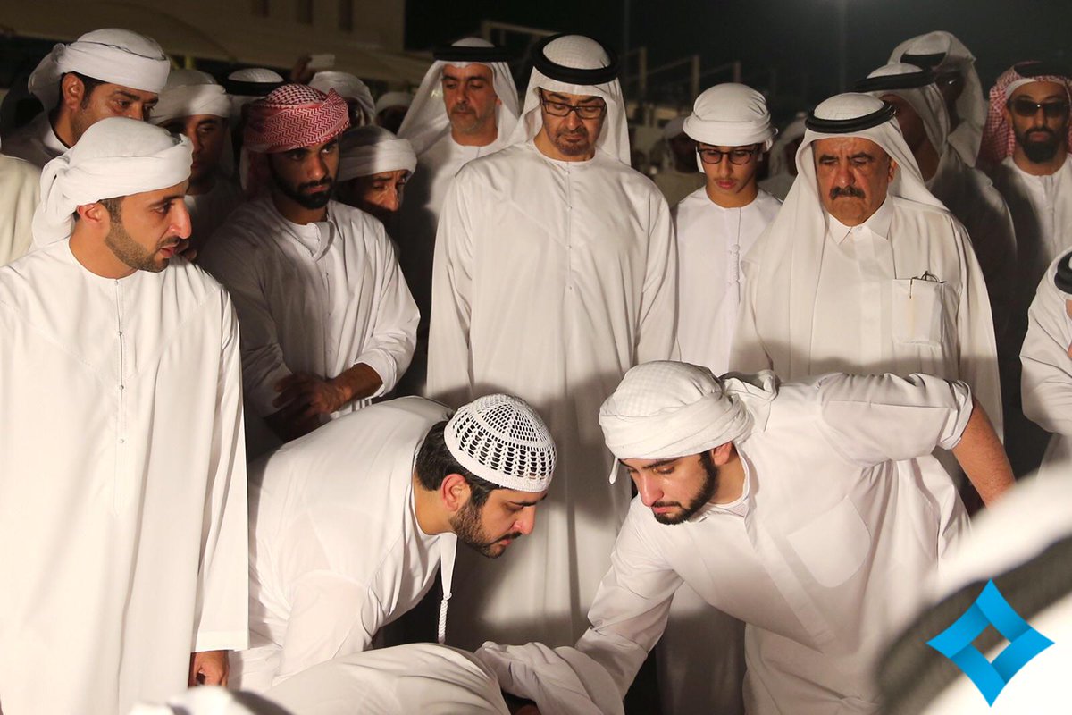 Burial of sheikh rashid bin mohammed bin rashid al maktoum .. may allah