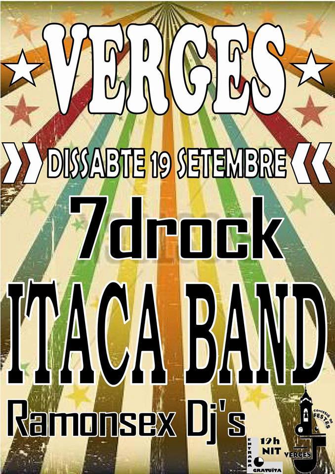 ajverges's tweet photo. Aquest nit, gran #nitjove amb #7drock @ItacaBand i #ramonsexdjs Tothom cap a #Verges a gaudir de la #festamajor! http://t.co/lJlNO5QTeo