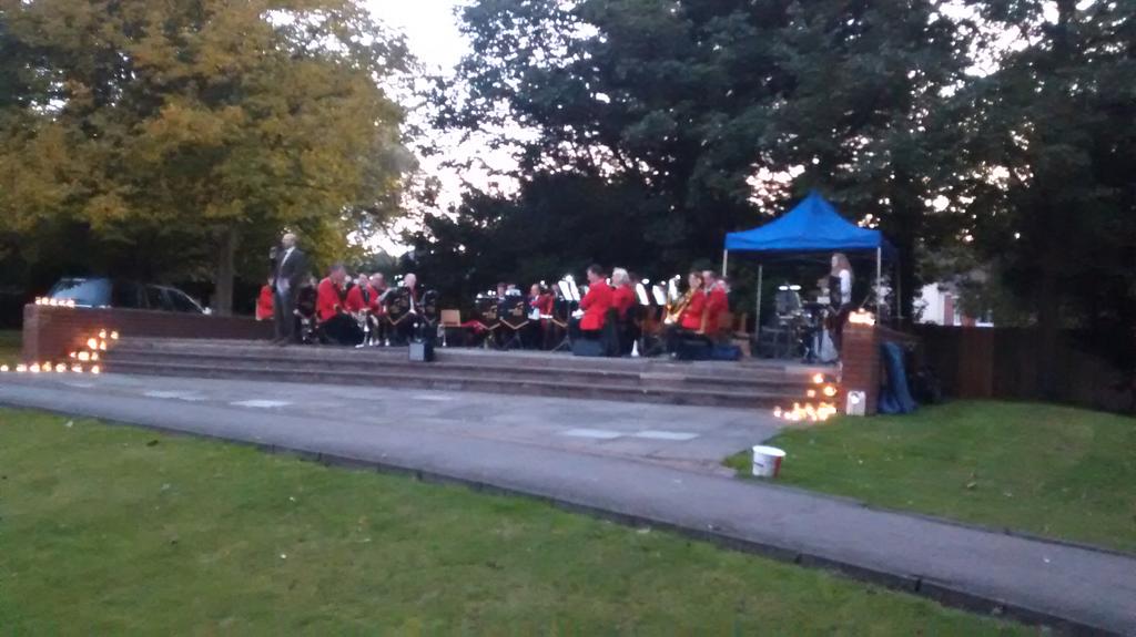 Enjoying ourselves at the <a href="/RoystonTownBand/">Royston Town Band</a> dusk concert
