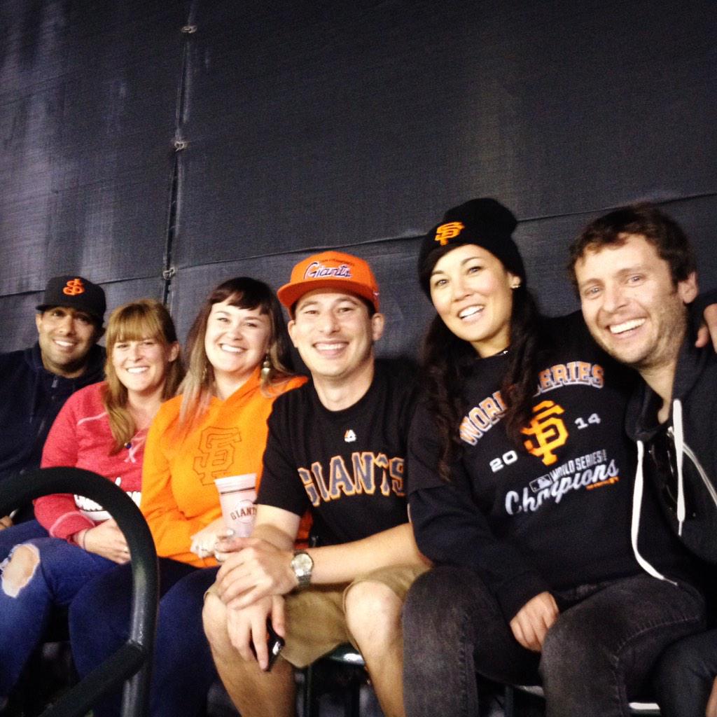 LittleJen007's tweet photo. Pretty stoked to hang out w/ some of my favorite people at last nights #SFGiants game! @SFGiants #RallyCrew #GoGiants http://t.co/CIA2fqkcYo