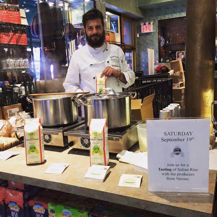 In the mood for some riso? @risotteriam is doing an in store tasting until 4pm. #verona #littleitaly #italy #nyc