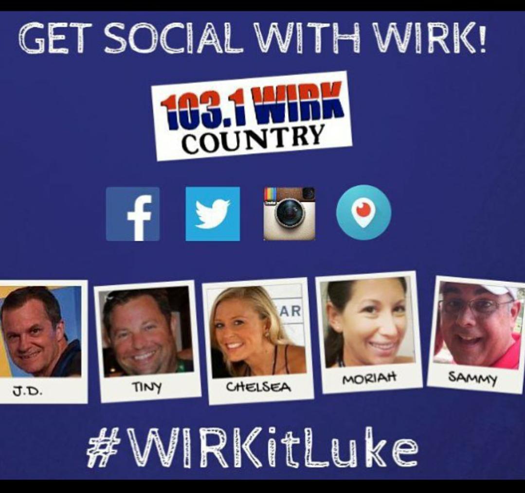 MoriahWIRK's tweet photo. We wanna see your pics! Use #WIRKItLuke at the show & follow us on SocialMedia 4 behind the scenes action! @1031WIRK http://t.co/w7txr62nWK