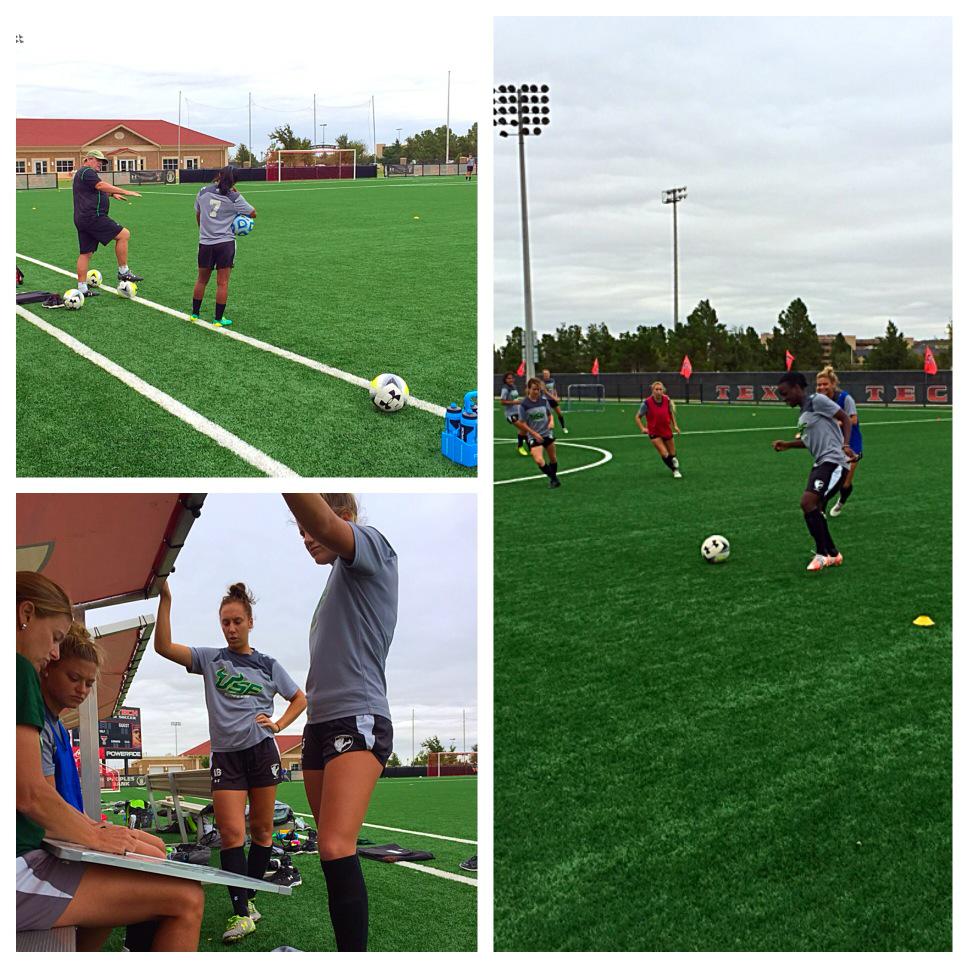 Getting ready <a href="/USFWSOC/">USF Women's Soccer</a> <a href="/USFAthletics/">USF Athletics</a>