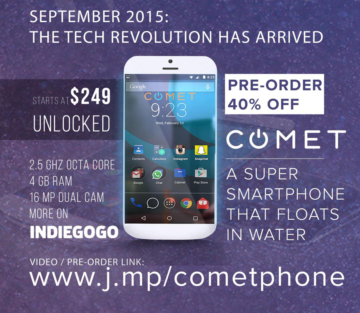 CometCoreInc88's tweet photo. The #AMERICAN TECH #REVOLUTION is here:  http://t.co/2eUKCjbQHx ! First floating Smartphone ever! #WoW ! No #GiveAway http://t.co/jlTN1NZHdV