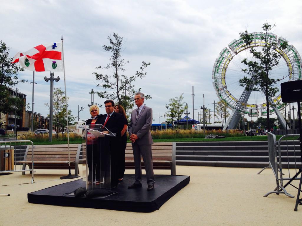 "We give a strong message : public art &amp; urbain planning belong together with La Vélocité des lieux", <a href="/DenisCoderre/">DenisCoderre</a>