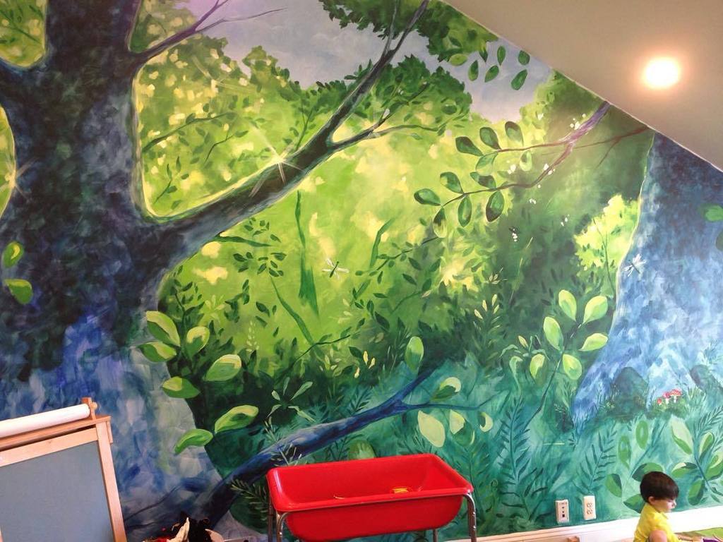 PrincetonOnline's tweet photo. @jacquilope's gorgeous jungle wall on the kids' floor at @goodgriefnj #princeton #princeto… http://t.co/Tay8GFm9d2 http://t.co/ezJWIADhn0