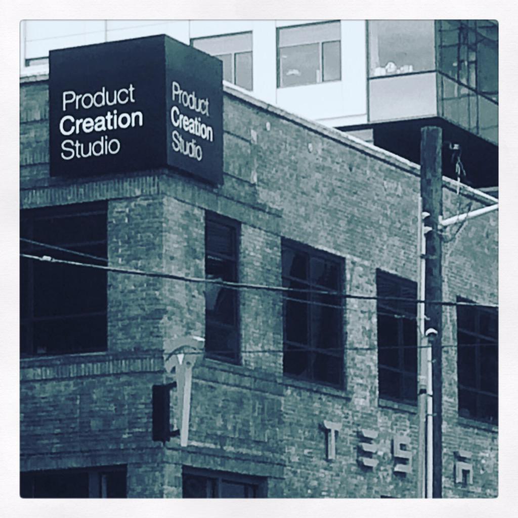 seanfoc's tweet photo. Signs are everywhere. #productcreationstudio announces presence just above #tesla How fitting #myviewrightnow http://t.co/OY2eNbDS6R