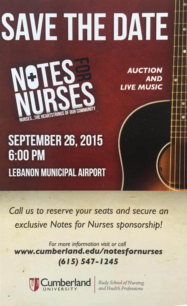 FlyLebanonTN's tweet photo. Exactly one week until Notes for Nurses! http://t.co/A2OLmD4bC4
