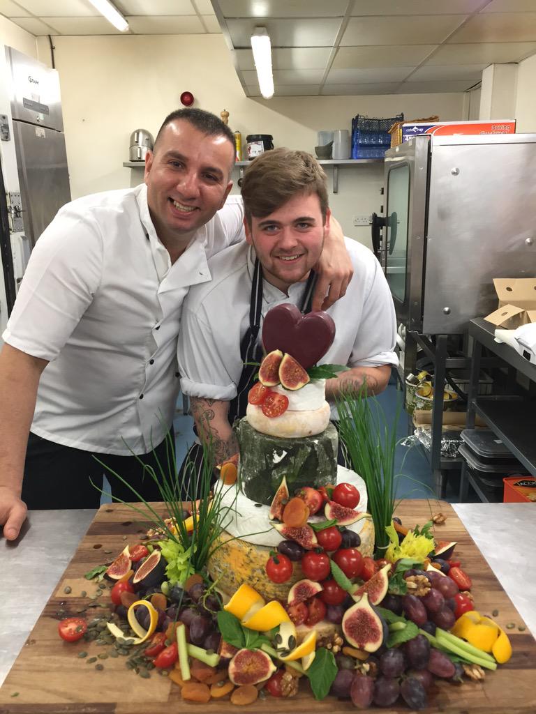 Amazing cake of cheese for today's bride &amp; groom made by our brilliant <a href="/Nunsmere/">Nunsmere Hall Hotel</a> chefs! #WeddingCake #weddingday
